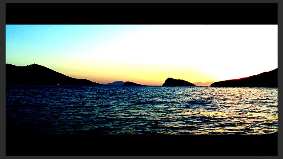 Looking west towards Rhodes